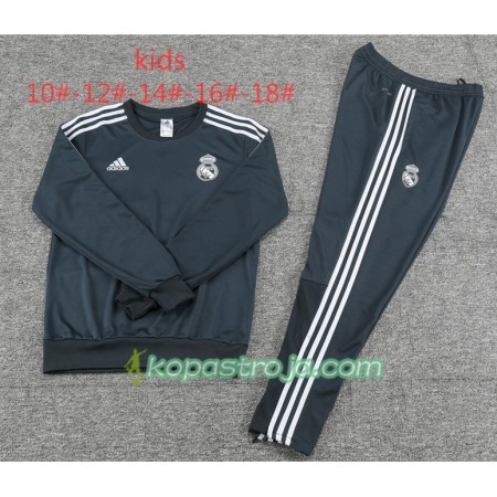 Real Madrid Barn Tränings Sweatshirtställ Svart 2018/19
